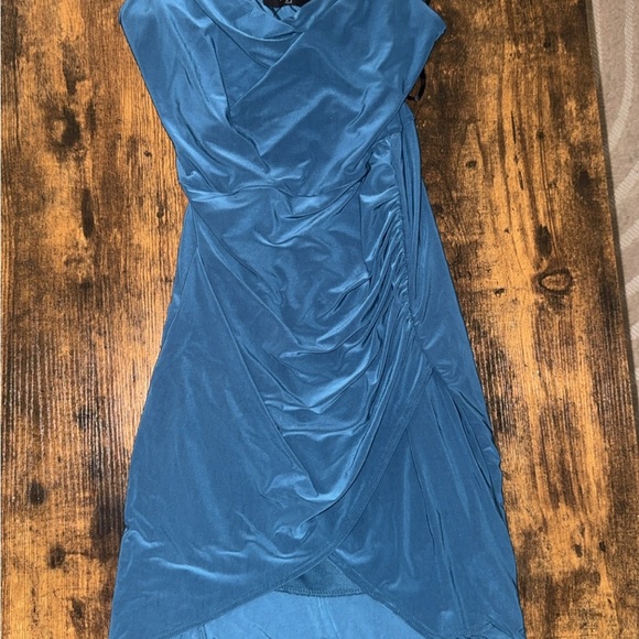 Elegant Blue Women's Mini Dress - Picture 3 of 5